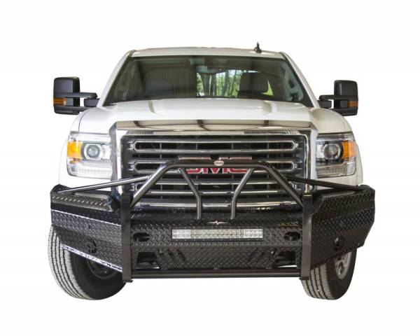 Frontier Gear - Frontier Gear 600-31-5006 Xtreme Front Bumper with Sensor Holes Light Bar Compatible GMC Sierra 2500HD/3500 2015-2019