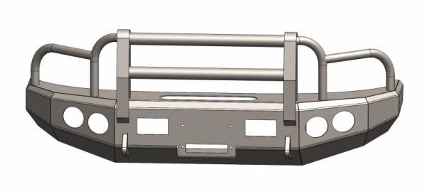 ENGO - ENGO 68-D03-05FG Front Bumper With Full Grill Guard Dodge RAM 2500/3500 2003-2005