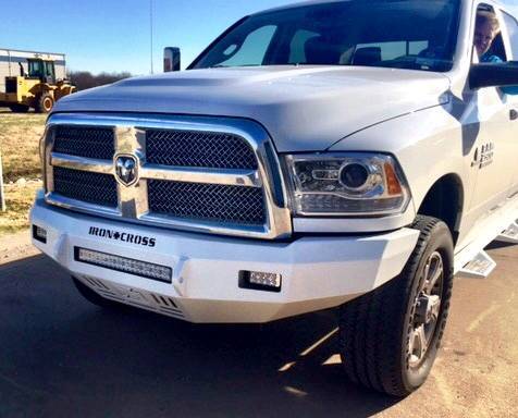 Iron Cross - Iron Cross 40-625-10-MB Matte Black Low Profile Front Bumper Dodge RAM 2500/3500 2010-2018