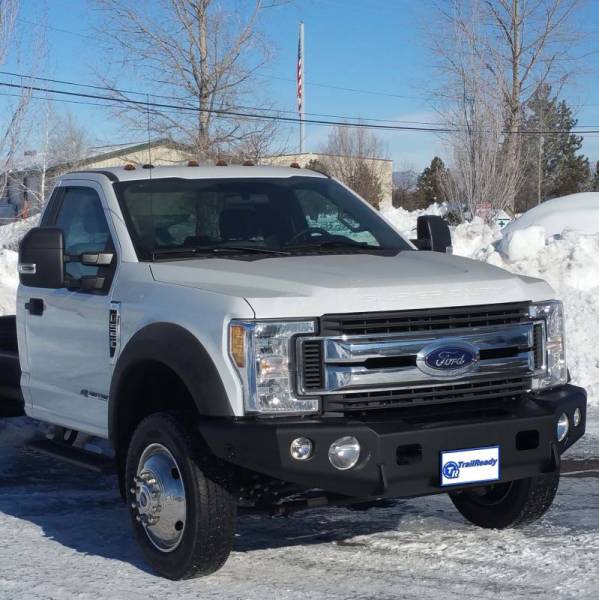 Trail Ready - Trail Ready 12385B Winch Front Bumper Ford F250/F350 2017-2018 with Adaptive Cruise Control