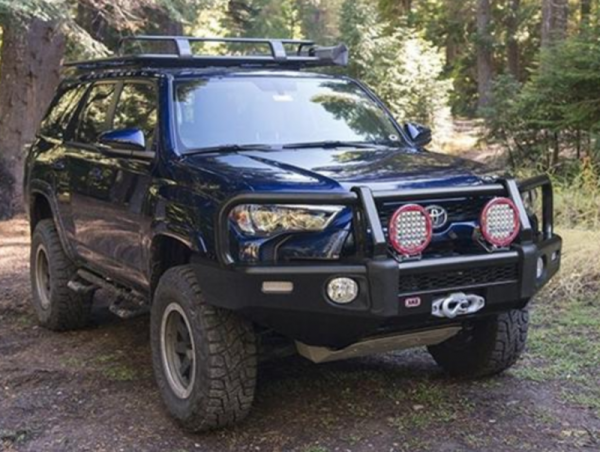 ARB 4x4 Accessories - ARB 3421560k Front Deluxe Bull Bar Winch Bumper Toyota 4Runner 2014-2019 Integrit Finish