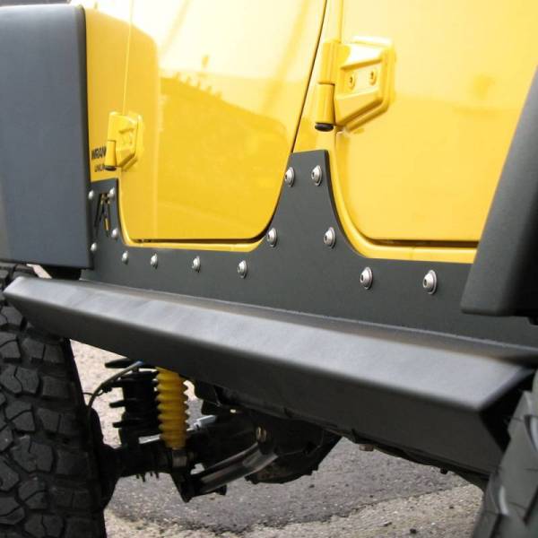 Fab Fours - Fab Fours JK07-G1350-1 2 Door Unlimited Rock Sliders Jeep Wrangler JK 2007-2017