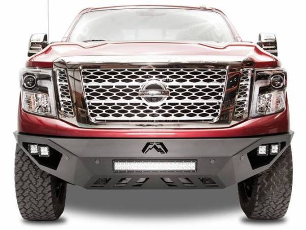 Fab Fours - Fab Fours NT16-D3751-1 Vengeance Front Sensor Bumper with No Guard Nissan Titan XD 2016-2017 Diesel ONLY