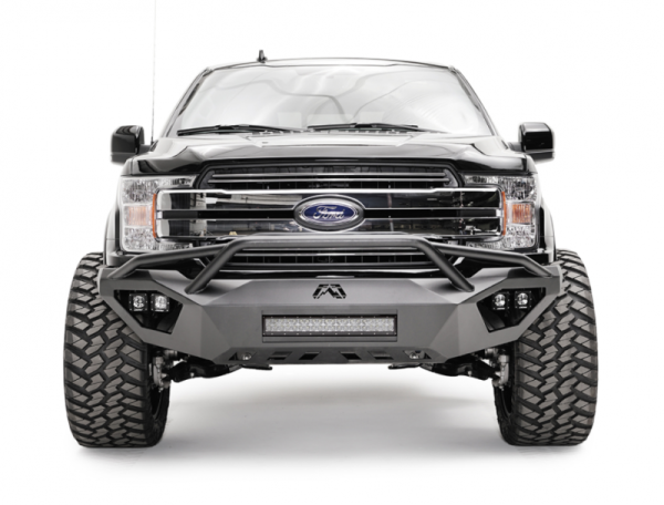 Fab Fours - Fab Fours FF18-D4552-1 Vengeance Front Bumper with Pre-Runner Guard Ford F150 2018-2019