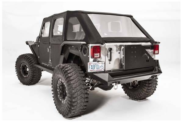 Fab Fours - Fab Fours JP-Y1261T-1 Off the Door Tire Carrier ONLY (needs base bumper) Jeep Wrangler JK 2007-2018