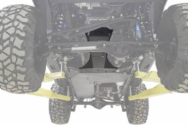 Fab Fours - Fab Fours JK3032-1 Transmission & Oil Pan Skidplate Jeep Wrangler JK 2007-2017