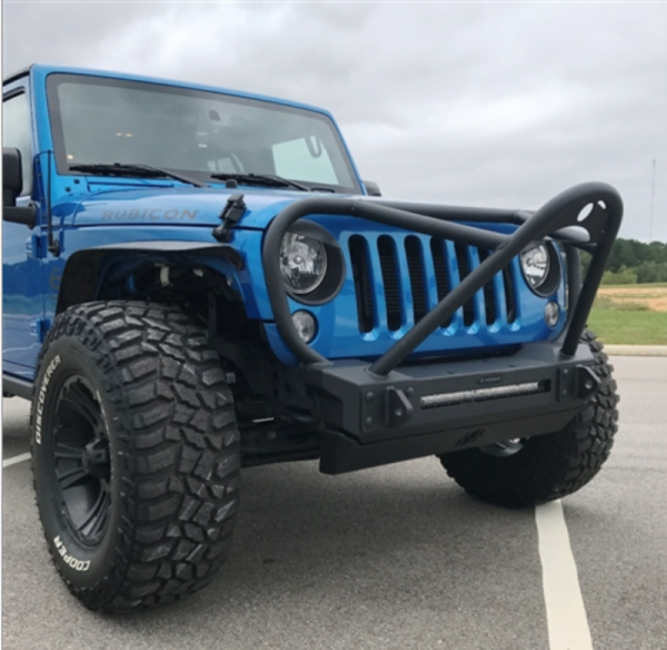 Hammerhead Bumpers - Hammerhead 600-56-0685 Minimalist Front Bumper with Full Guard And 20" Single Row Slot Jeep Wrangler JK 2007-2018