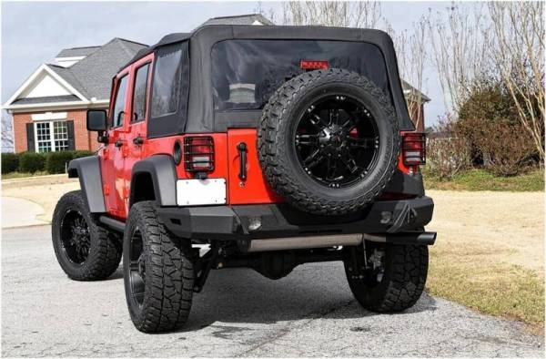 Hammerhead Bumpers - Hammerhead 600-56-0628 Full Width X-Flush Mount Rear Bumper Jeep Wrangler JK 2007-2018