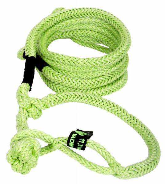 VooDoo Offroad - VooDoo Offroad 1300010 1/2" x 10' UTV Kinetic Recovery Rope with (2) Soft Shackle Ends Green