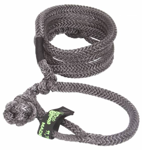 VooDoo Offroad - VooDoo Offroad 1300018 1/2" x 10' UTV Kinetic Recovery Rope with (2) Soft Shackle Ends Black