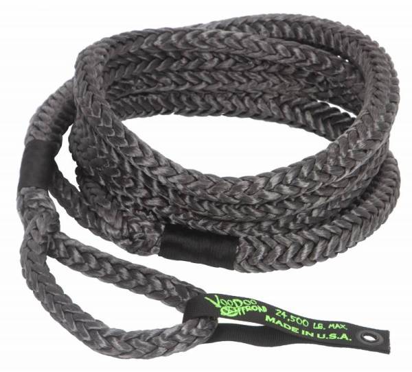 VooDoo Offroad - VooDoo Offroad 1300021 3/4" x 20' Truck/Jeep Kinetic Recovery Rope Black with rope bag