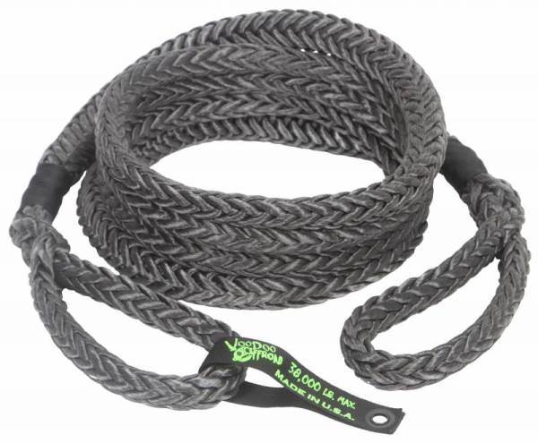 VooDoo Offroad - VooDoo Offroad 1300025 7/8" x 20' Truck/Jeep Kinetic Recovery Rope Black with rope bag