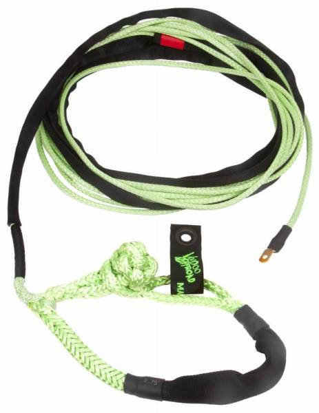 VooDoo Offroad - VooDoo Offroad 1400010 3/8" x 80' Truck/Jeep Winch Line with Soft Shackle End Green