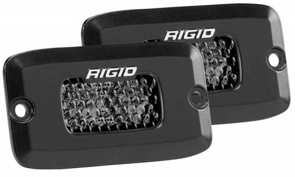 Rigid Industries - Rigid Industries 922513BLK SR-M Series Pro Spot Diffused Midnight Edition Light