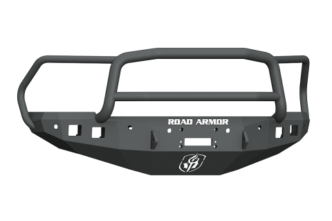 Road Armor - Road Armor 4162F5B Stealth Front Winch Bumper Lonestar Guard with 6 Sensor Holes Dodge RAM 1500 2016-2018