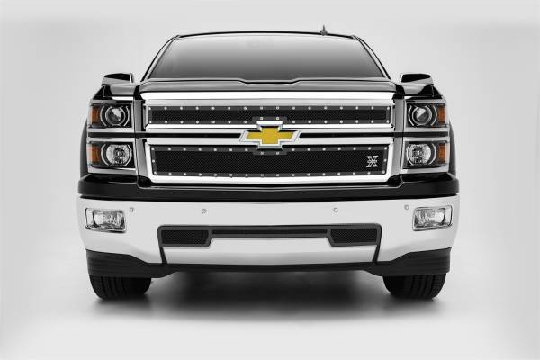 T-Rex Grilles - T-Rex Grilles 6711201 X-Metal Series Studded Mesh Grille Overlay