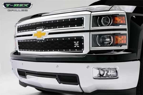 T-Rex Grilles - T-Rex Grilles 6711171 X-Metal Series Studded Mesh Grille Overlay