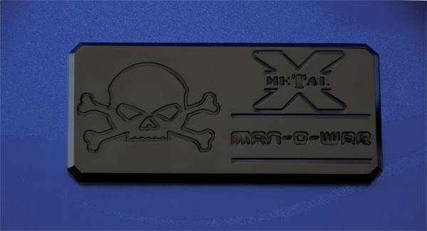 T-Rex Grilles - T-Rex Grilles 6800011 X-Metal Series Man-O-War Body Side Badge