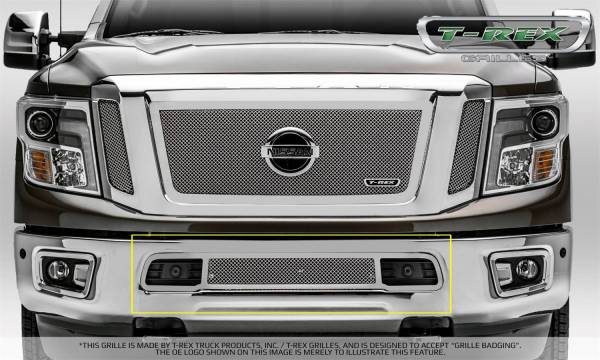 T-Rex Grilles - T-Rex Grilles 55785 Upper Class Series Mesh Bumper Grille Overlay