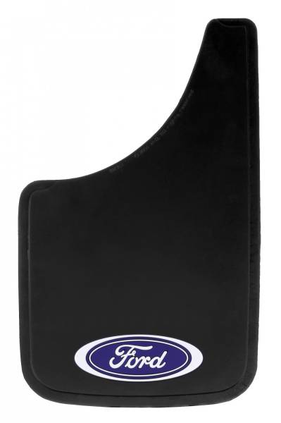 Plasticolor - Plasticolor 000488R01 Ford Oval Mud Flaps Pair 9" x 15"