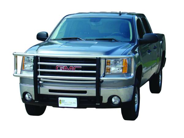 GO Industries - Go Industries 77745 Chrome Big Tex Grille Guard GMC Sierra 1500 (Will not fit Denali Style Grille) (2007-2010)