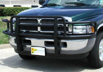 GO Industries - Go Industries 77613B Black Big Tex Grille Guard Dodge Ram 1500 with Tow Hooks 2009-2012