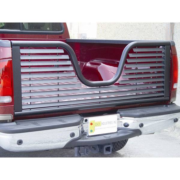 GO Industries - Go Industries 6136 Louvered V-Gate Tailgate Black Ford F-150 Except Heritage 2004-2010