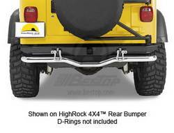 Bumper Accessories - Bumper Cargo Carrier - Bestop - Bestop 42904-00 HighRock 4x4 Rear SlideAway