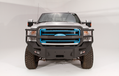 Fab Fours - Fab Fours FS11-A2550-1 Winch Front Bumper with Grille Guard Ford 2011-2016 - Image 3