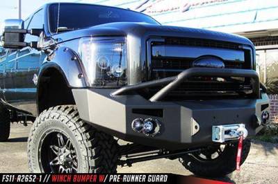 Fab Fours - Fab Fours FS11-A2652-1 Winch Front Bumper with Pre-runner Bar Ford F450/F550 2011-2016 - Image 2