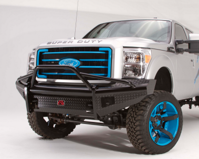 Fab Fours - Fab Fours FS11-S2562-1 Black Steel Front Bumper Pre Runner Ford F250/F350 2011-2016 - Image 1