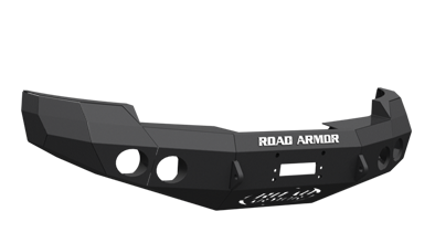 Road Armor - Road Armor 37205B Front Stealth Winch Bumper with Round Light Holes + Lonestar Guard Chevy Silverado 2500HD/3500 2007-2010 - Image 2