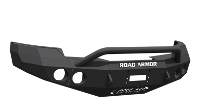 Road Armor - Road Armor 37204B Front Stealth Winch Bumper with Round Light Holes + Pre-Runner Bar Chevy Silverado 2500HD/3500 2007-2010 - Image 2