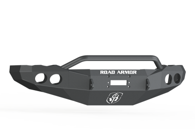 Road Armor - Road Armor 44044B Front Stealth Winch Bumper with Round Light Holes + Pre-Runner Bar Dodge Ram 2500/3500 2003-2005 - Image 1