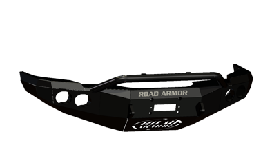 Road Armor - Road Armor 44044B Front Stealth Winch Bumper with Round Light Holes + Pre-Runner Bar Dodge Ram 2500/3500 2003-2005 - Image 2