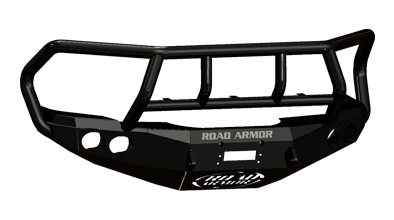 Road Armor - Road Armor 44042B Front Stealth Winch Bumper with Round Light Holes + Titan II Guard Dodge Ram 2500/3500 2003-2005 - Image 2