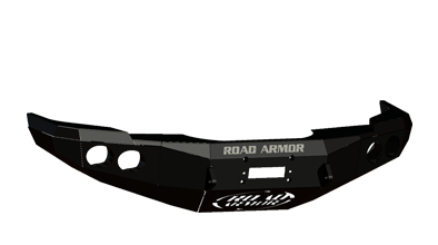 Road Armor - Road Armor 44070B Front Stealth Winch Bumper with Round Light Holes Dodge Ram 1500 2006-2008 - Image 2