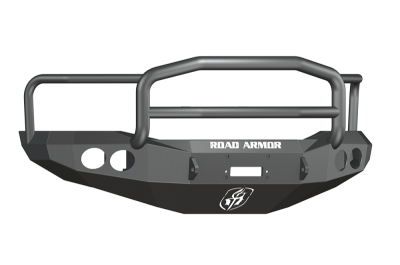 Road Armor - Road Armor 44065B Front Stealth Winch Bumper with Round Light Holes + Lonestar Guard Dodge Ram 2500/3500 2006-2009 - Image 1