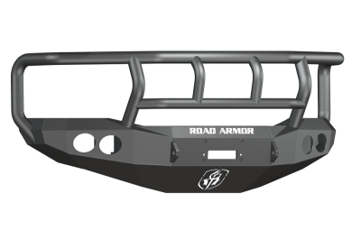 Road Armor - Road Armor 44062B Front Stealth Winch Bumper with Round Light Holes + Titan II Guard Dodge Ram 2500/3500 2006-2009 - Image 1