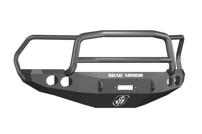 Road Armor - Road Armor 40805B Front Stealth Winch Bumper with Round Light Holes + Lonestar Guard Dodge RAM 2500/3500 2010-2018 - Image 1