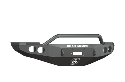 Road Armor - Road Armor 40804B Front Stealth Winch Bumper with Round Light Holes + Pre-Runner Bar Dodge RAM 2500/3500 2010-2018 - Image 1