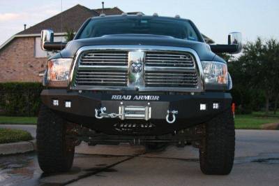 Road Armor - Road Armor 408R4B Front Stealth Winch Bumper with Square Light Holes Pre-Runner Bar Dodge RAM 2500/3500 2010-2018 - Image 3