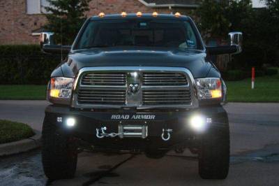 Road Armor - Road Armor 408R4B Front Stealth Winch Bumper with Square Light Holes Pre-Runner Bar Dodge RAM 2500/3500 2010-2018 - Image 4