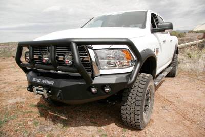 Road Armor - Road Armor 40802B Front Stealth Winch Bumper with Round Light Holes + Titan II Guard Dodge RAM 2500/3500 2010-2018 - Image 3