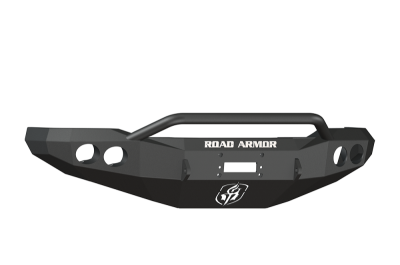 Road Armor - Road Armor 66004B Front Stealth Winch Bumper with Round Light Holes + Pre-Runner Bar Ford Super Duty 1999-2004 1999-2004 - Image 1