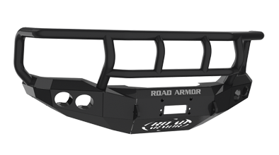 Road Armor - Road Armor 66002B Front Stealth Winch Bumper with Round Light Holes + Titan II Guard Ford Super Duty 1999-2004 1999-2004 - Image 2