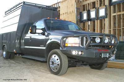 Road Armor - Road Armor 66002B Front Stealth Winch Bumper with Round Light Holes + Titan II Guard Ford Super Duty 1999-2004 1999-2004 - Image 3