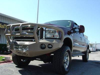 Road Armor - Road Armor 60502B Front Stealth Winch Bumper with Round Light Holes + Titan II Guard Ford Super Duty 2005-2007 - Image 3