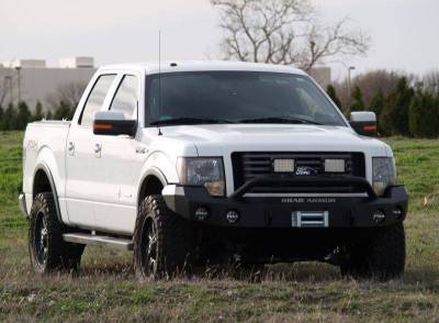 Road Armor - Road Armor 66134B Front Stealth Winch Bumper with Round Light Holes + Pre-Runner Bar Ford F150 2009-2014 - Image 6