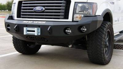 Road Armor - Road Armor 66130B Front Stealth Winch Bumper with Round Light Holes Ford F150 2009-2014 - Image 3